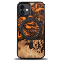 Etui Bewood Unique na iPhone 12 / 12 Pro - Orange z MagSafe
