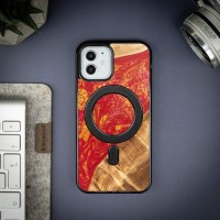 Etui Bewood Unique na iPhone 12 / 12 Pro - Neons - Paris z MagSafe