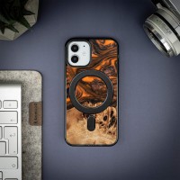 Etui Bewood Unique na iPhone 12 Mini - Orange z MagSafe