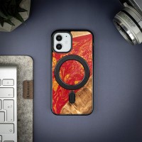 Etui Bewood Unique na iPhone 12 Mini - Neons - Paris z MagSafe