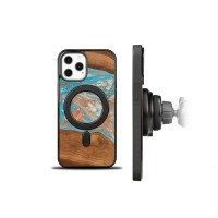Etui Bewood Unique na iPhone 12 Pro Max - Planets - Saturn z MagSafe