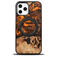 Etui Bewood Unique na iPhone 12 Pro Max - Orange z MagSafe