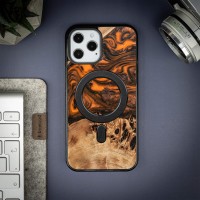 Etui Bewood Unique na iPhone 12 Pro Max - Orange z MagSafe