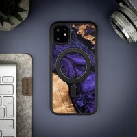 Etui Bewood Unique na iPhone 11 - Violet z MagSafe