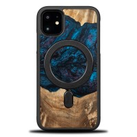 Etui Bewood Unique na iPhone 11 - Planets - Neptun z MagSafe