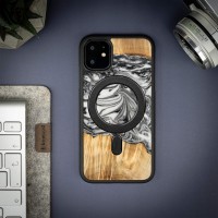 Etui Bewood Unique na iPhone 11 - 4 Żywioły - Ziemia z MagSafe