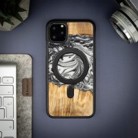 Etui Bewood Unique na iPhone 11 Pro Max - 4 Żywioły - Ziemia z MagSafe