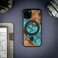 Bewood Resin Case - iPhone 11 Pro - Turquoise - MagSafe