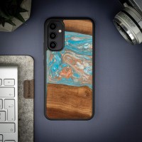 Etui Bewood Unique na Samsung Galaxy A34 5G - Planets - Saturn