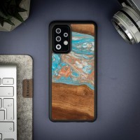 Etui Bewood Unique na Samsung Galaxy A72 5G - Planets - Saturn