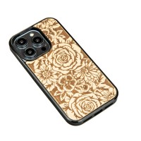 Apple iPhone 15 Pro Roses Anigre Bewood Wood Case