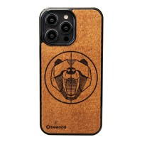 Apple iPhone 15 Pro Max Bear Merbau Bewood Wood Case