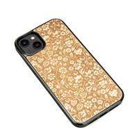 Apple iPhone 15 Plus Flowers Anigre Bewood Wood Case