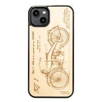 Apple iPhone 15 Plus Harley Patent Anigre Bewood Wood Case