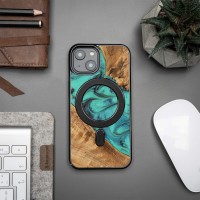 Bewood Resin Case - iPhone 15 - Turquoise - MagSafe