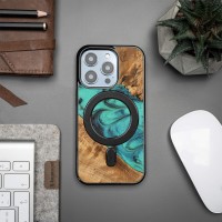 Bewood Resin Case - iPhone 15 Pro - Turquoise - MagSafe