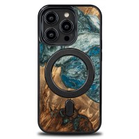 Etui Bewood Unique do iPhone 15 Pro - Planets - Ziemia z MagSafe