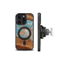 Bewood Resin Case - iPhone 15 Pro - Planets - Saturn - MagSafe