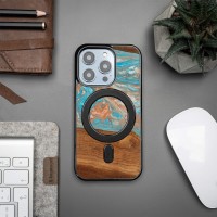 Bewood Resin Case - iPhone 15 Pro - Planets - Saturn - MagSafe