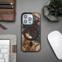 Bewood Resin Case - iPhone 15 Pro - Planets - Pluto - MagSafe