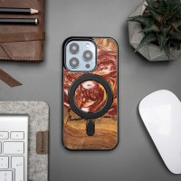 Etui Bewood Unique do iPhone 15 Pro - Planets - Mars z MagSafe