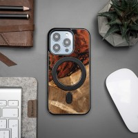 Etui Bewood Unique do iPhone 15 Pro - 4 Żywioły - Ogień z MagSafe