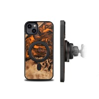 Bewood Resin Case - iPhone 15 Plus - Orange - MagSafe