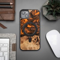 Bewood Resin Case - iPhone 15 Plus - Orange - MagSafe