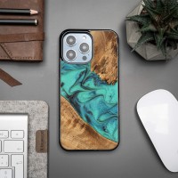 Bewood Resin Case - iPhone 15 Pro Max - Turquoise