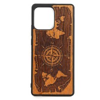 mini: Drewniane Etui Bewood Motorola Edge 40 Pro RÓŻA WIATRÓW MERBAU (1)