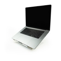 Laptop stand - Bewood Laptop Riser - White - Walnut