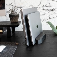 Bewood Laptop Stand - Geometric - Double - Black Oak