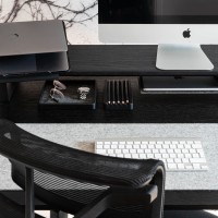Laptop stand - Bewood Laptop Riser - Black - Black Oak