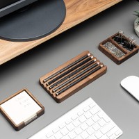 Organizer Drewniany Bewood - Pen Holder - Orzech