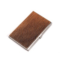 Business Card Holder Inox Waves Merbau