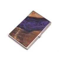 Business card holder Inox Bewood Unique Violet