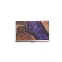 Business card holder Inox Bewood Unique Violet