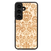 mini: Drewniane Etui Bewood na Samsung Galaxy S24 POLSKI FOLK ANIEGRE (1)