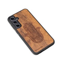 Drewniane Etui Bewood na Samsung Galaxy S23 FE HAMSA IMBUIA