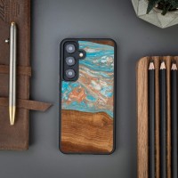 Etui Bewood Unique na Samsung Galaxy S24 - Planets - Saturn