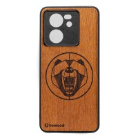 Drewniane Etui Bewood na Xiaomi 13T / 13T Pro NIEDŹWIEDŹ MERBAU