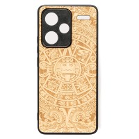 Drewniane Etui Bewood do Xiaomi Redmi Note 13 Pro Plus 5G KALENDARZ AZTECKI ANIEGRE