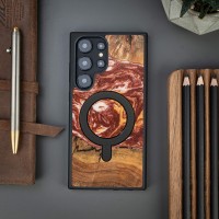 Etui Bewood Unique na Samsung Galaxy S24 Ultra - Planets - Mars z MagSafe