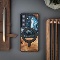 Bewood Resin Case - Samsung Galaxy S24 - Planets - Earth - MagSafe