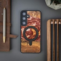 Etui Bewood Unique na Samsung Galaxy S24 Plus - Planets - Mars z MagSafe