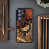 Bewood Resin Case - Samsung Galaxy S24 Plus - 4 Elements - Fire - MagSafe