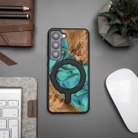 Bewood Resin Case - Samsung Galaxy S23 - Turquoise - MagSafe