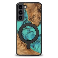 Etui Bewood Unique na Samsung Galaxy S23 Plus - Turquoise z MagSafe