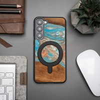 Etui Bewood Unique na Samsung Galaxy S23 Plus - Planets - Saturn z MagSafe