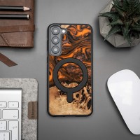 Bewood Resin Case - Samsung Galaxy S23 Plus - Orange - MagSafe